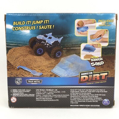 MONSTER JAM Monster Dirt MEGALODON Starter Set Kinetic Sand Monster Dirt