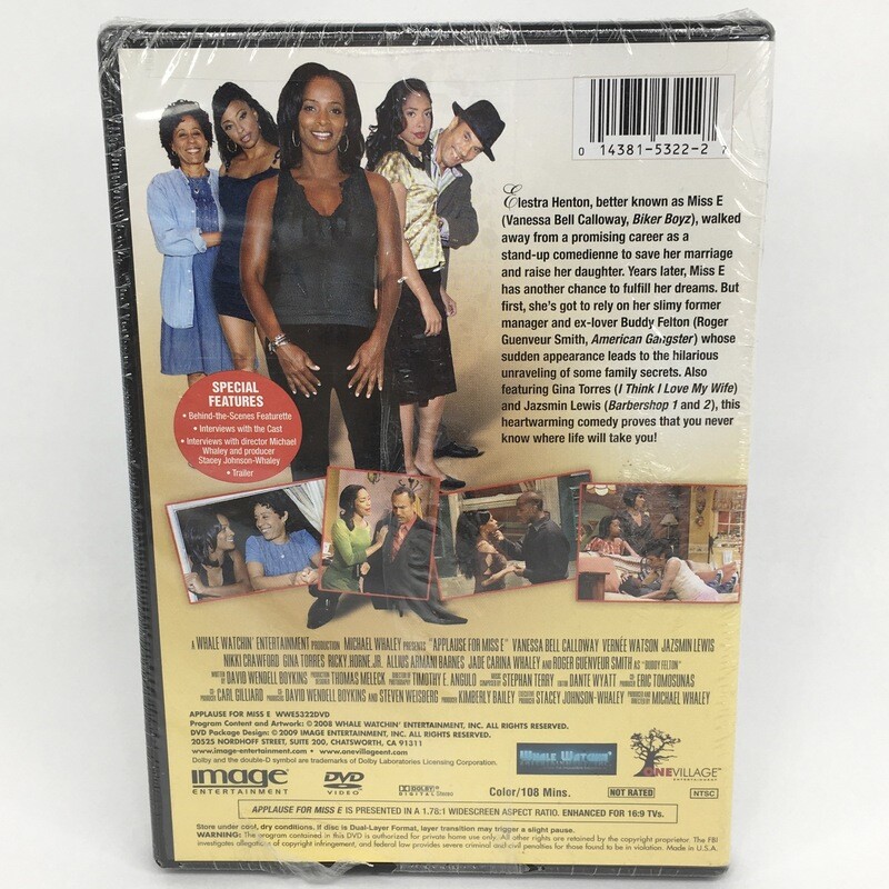 Applause For Miss E DVD The Sensational Stage Play