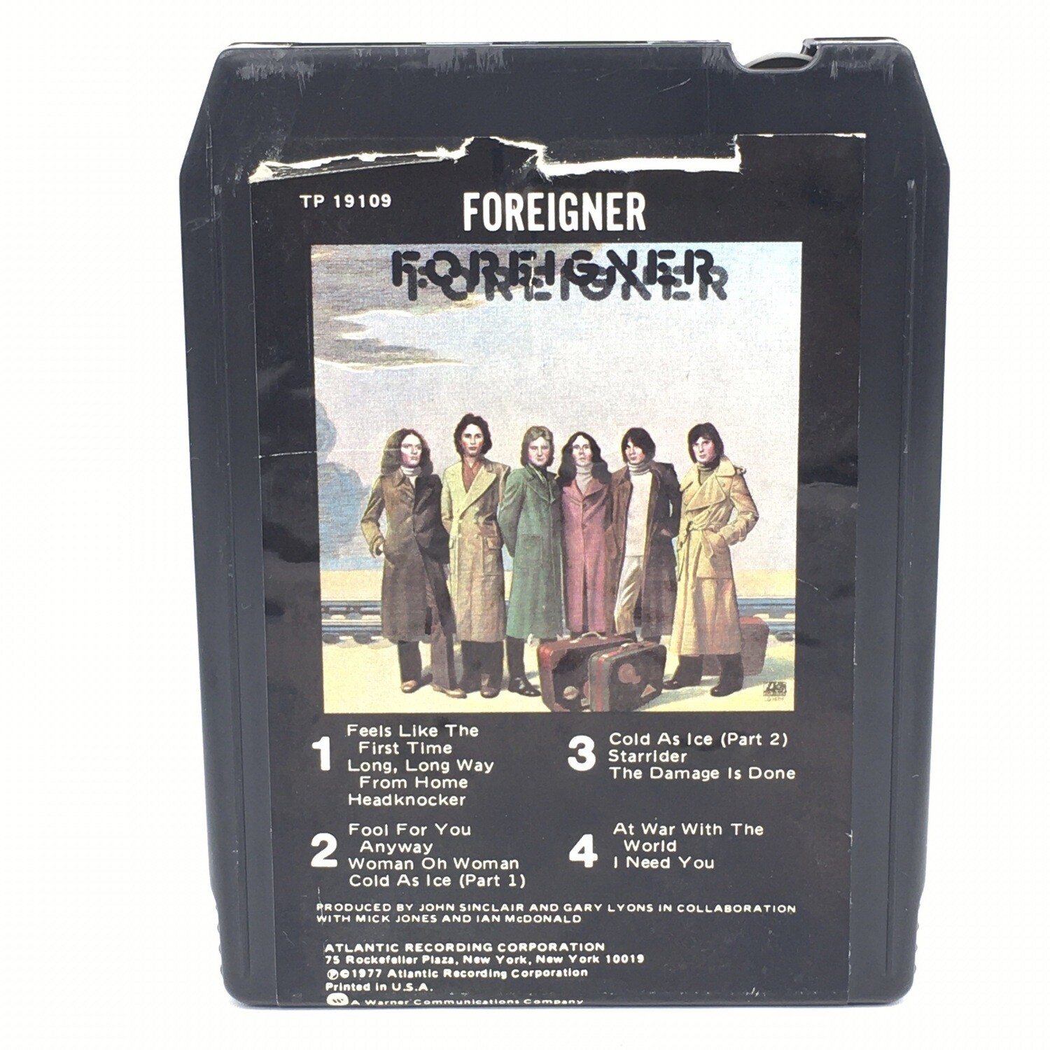 Foreigner Double Vision 8 Track Atlantic Recording Corp Tp 19109