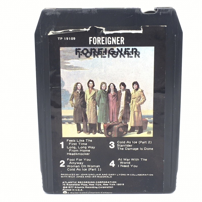 Foreigner Double Vision 8 Track Atlantic Recording Corp Tp 19109
