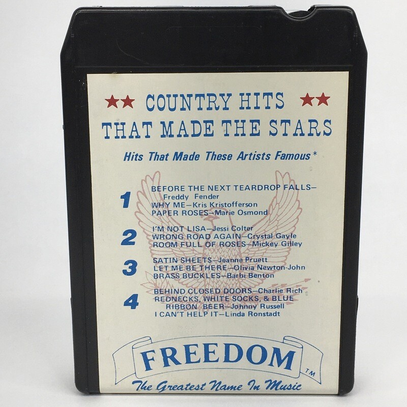 Country Hits That Made The Stars 8 Track Freedom The Greatest Name In Music