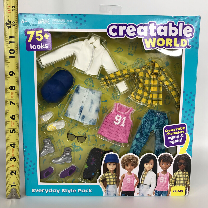 Creatable World Everyday Style Pack 75+ Looks es-619