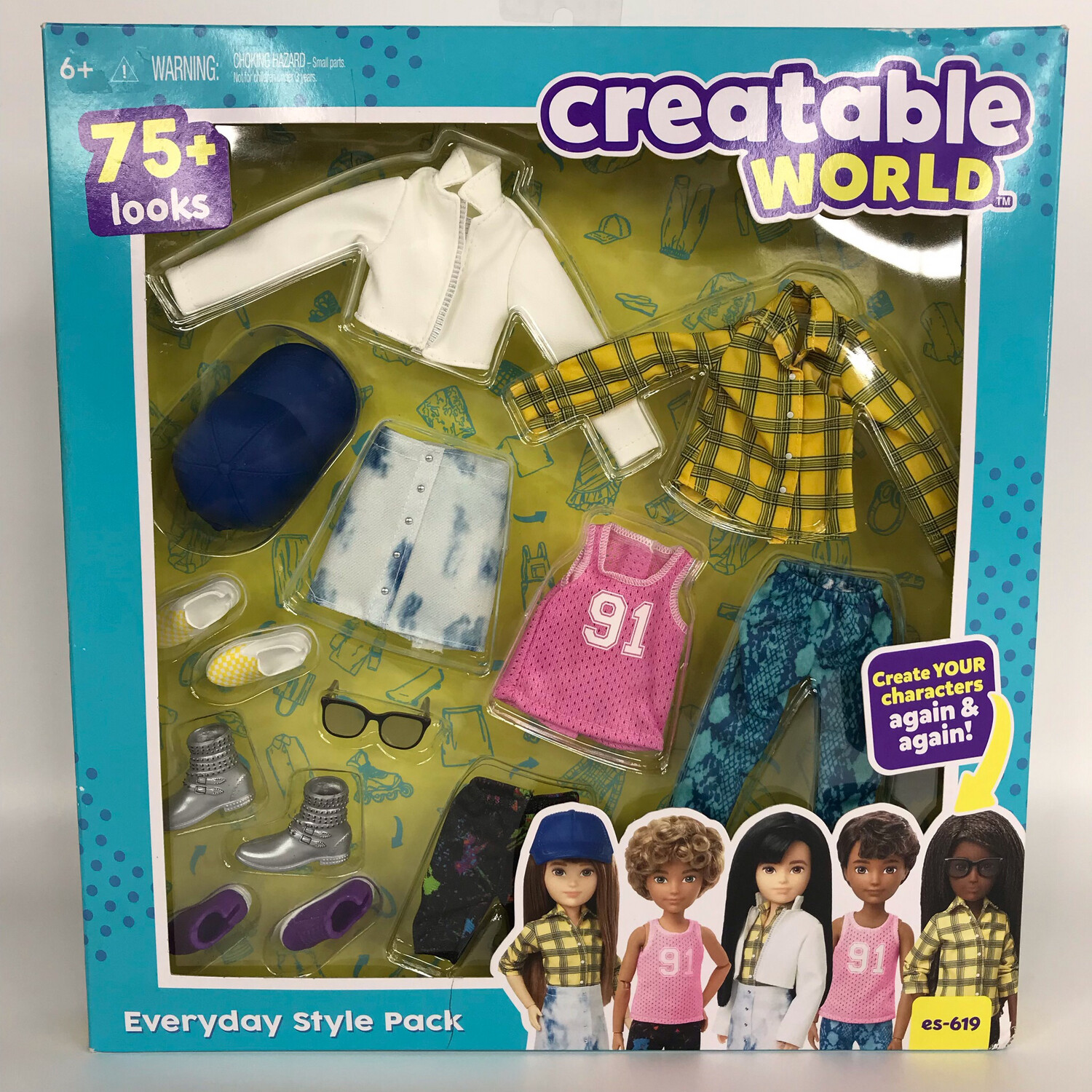 Creatable World Everyday Style Pack 75+ Looks es-619