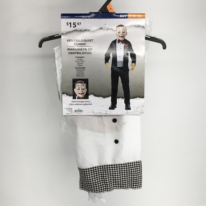 Ventriloquist Dummy Halloween Costume Boy Medium (8-10)
