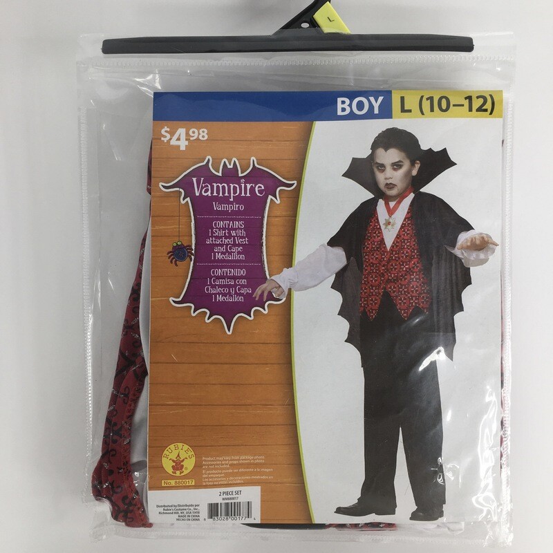 Vampire Halloween Costume Boy Large (10-12)