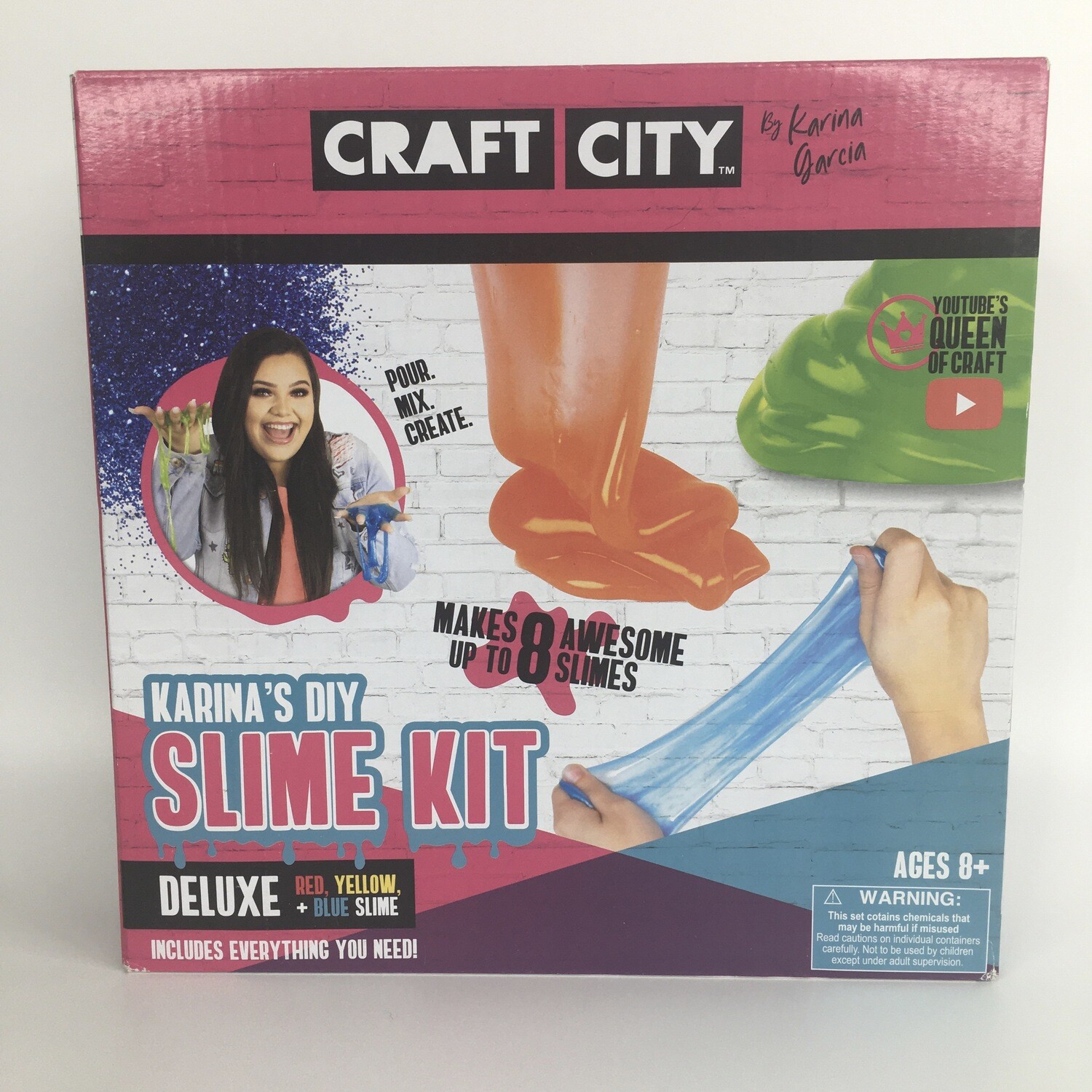 Karina’s DIY Slime Kit Deluxe Red, Yellow + Blue Slime Craft City By Karina Garcia