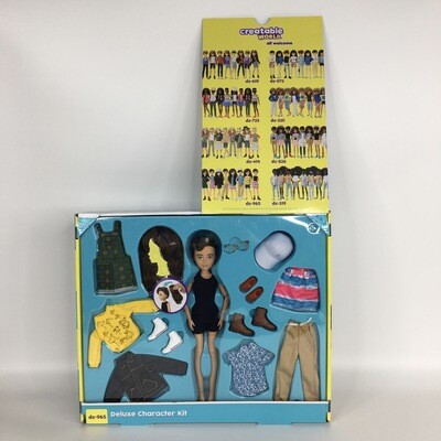 Creatable World Chestnut Brown Wavy Hair Deluxe Doll Character Kit 100+ Looks dc-965