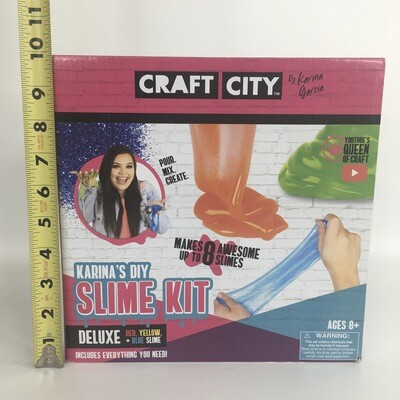 Karina’s DIY Slime Kit Deluxe Red, Yellow + Blue Slime Craft City By Karina Garcia