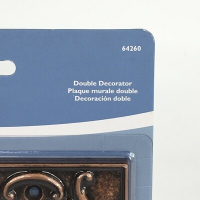Brainerd Double Decorator Wall Switch Plate Sponged Copper French Lace 64260