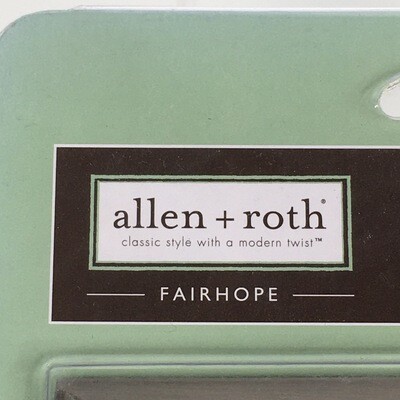Allen + Roth Fairhope HEIRLOOM SILVER Double Decorator Wall Plate 0405538
