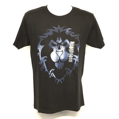 World of Warcraft Alliance Icon Fill Blizzard T-Shirt Black Small