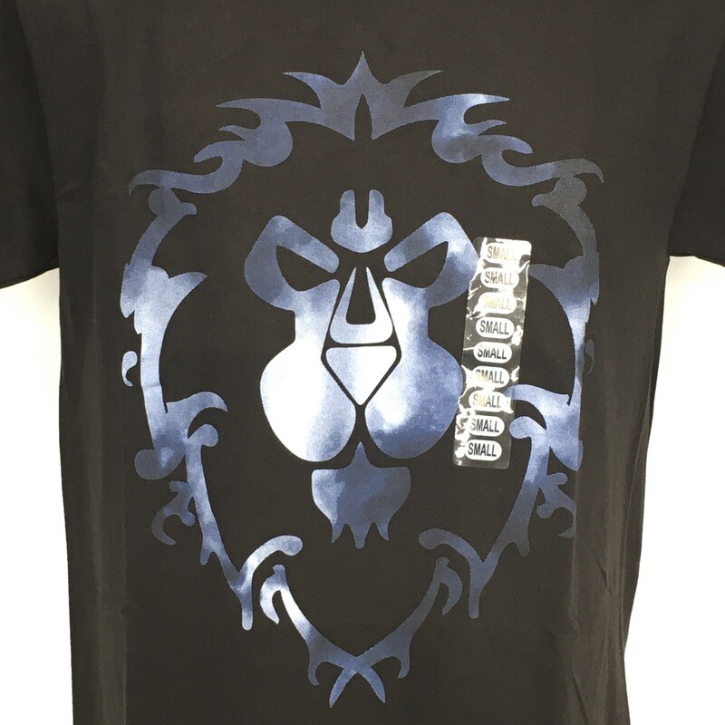 World of Warcraft Alliance Icon Fill Blizzard T-Shirt Black Small