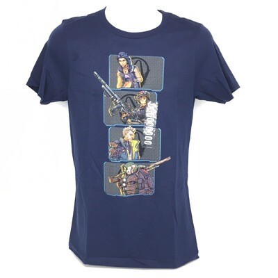 Borderlands 3 Vault Graphic T-Shirt Dark Blue S, M, L, Xl, XXL