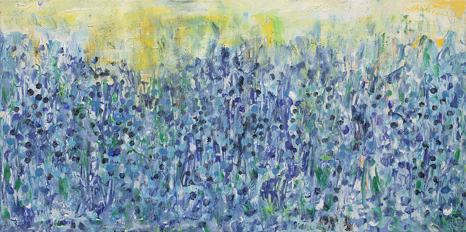 BLUEBONNETS, a Signed 20"Limited Edition Print