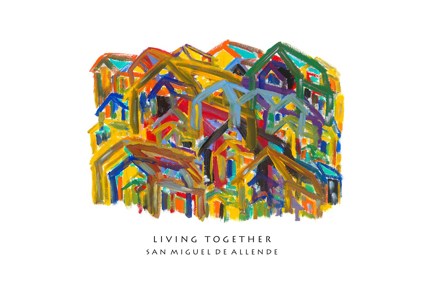 20&quot; LIVING TOGETHER, SAN MIGUEL, SIGNED SOUVENIR PRINT