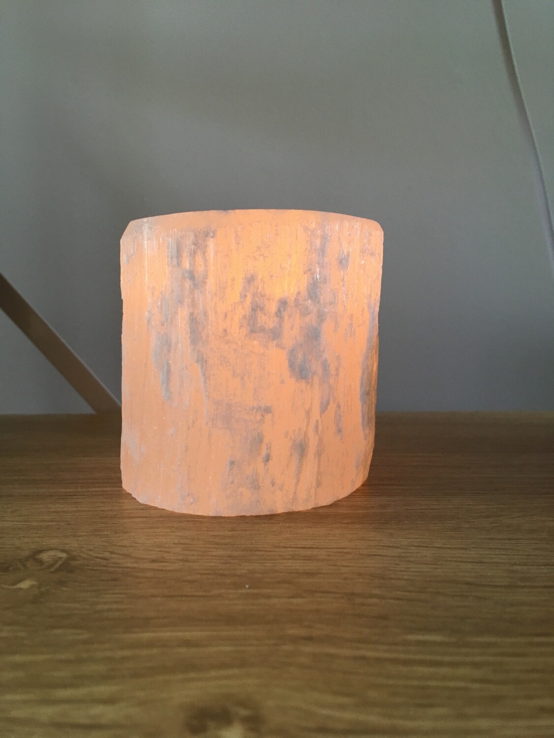 Selenite T Light Candle Holder