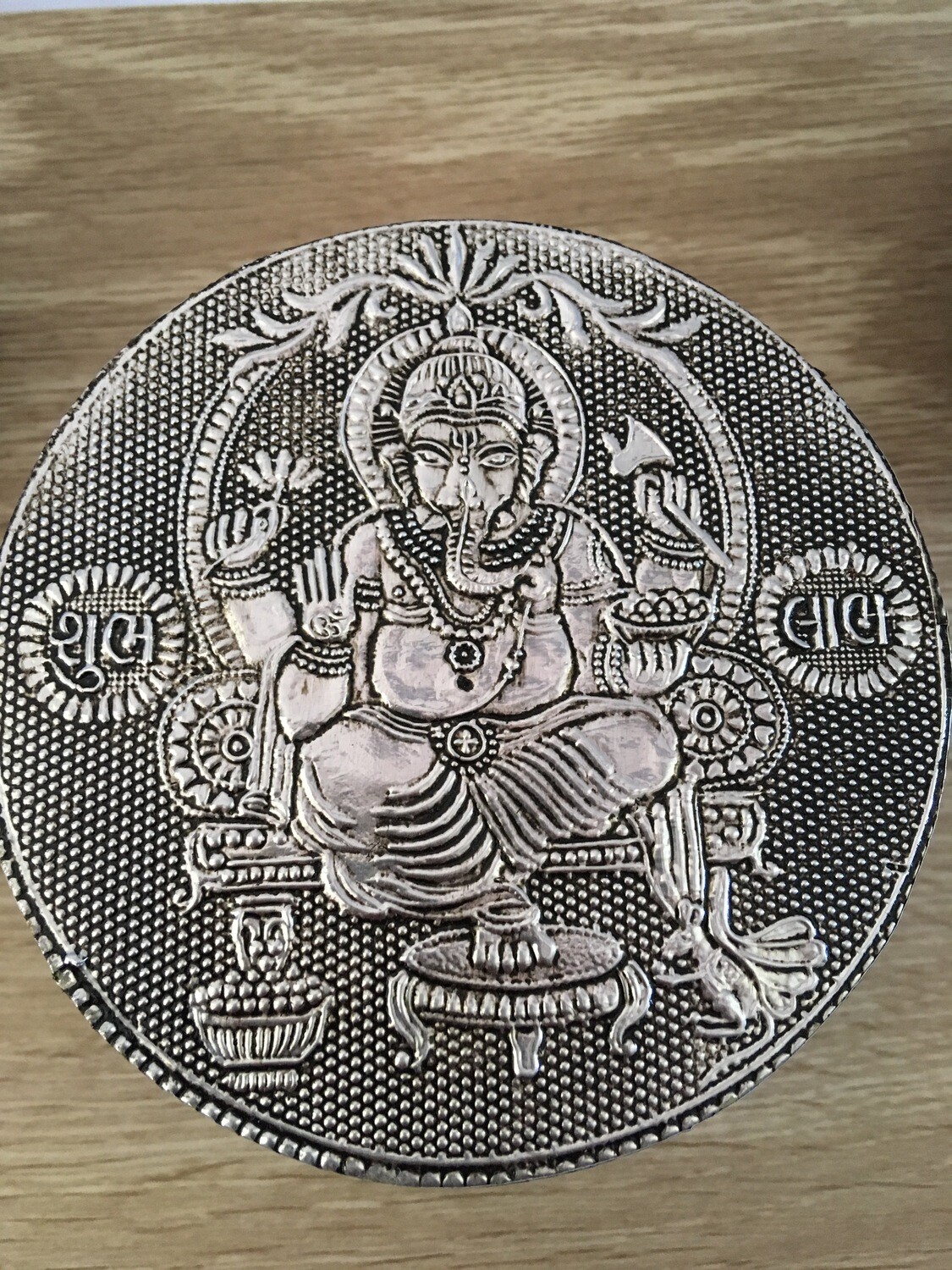 Ganesh Round Jewellery Box
