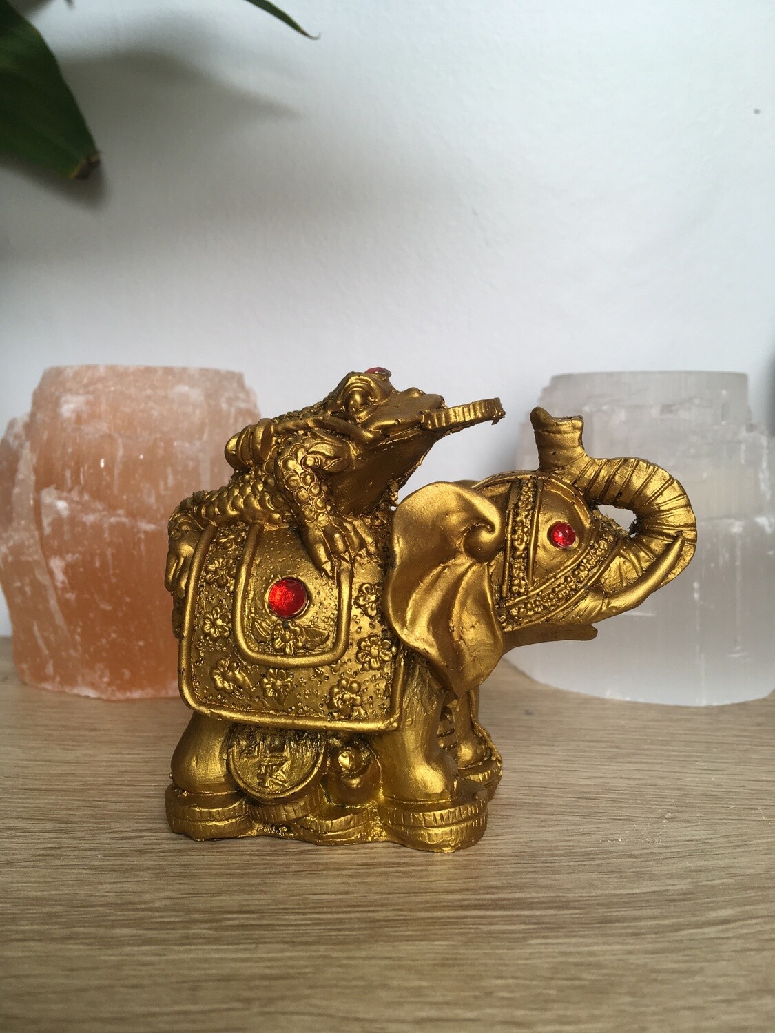 Feng Shui Elephant with Frog
