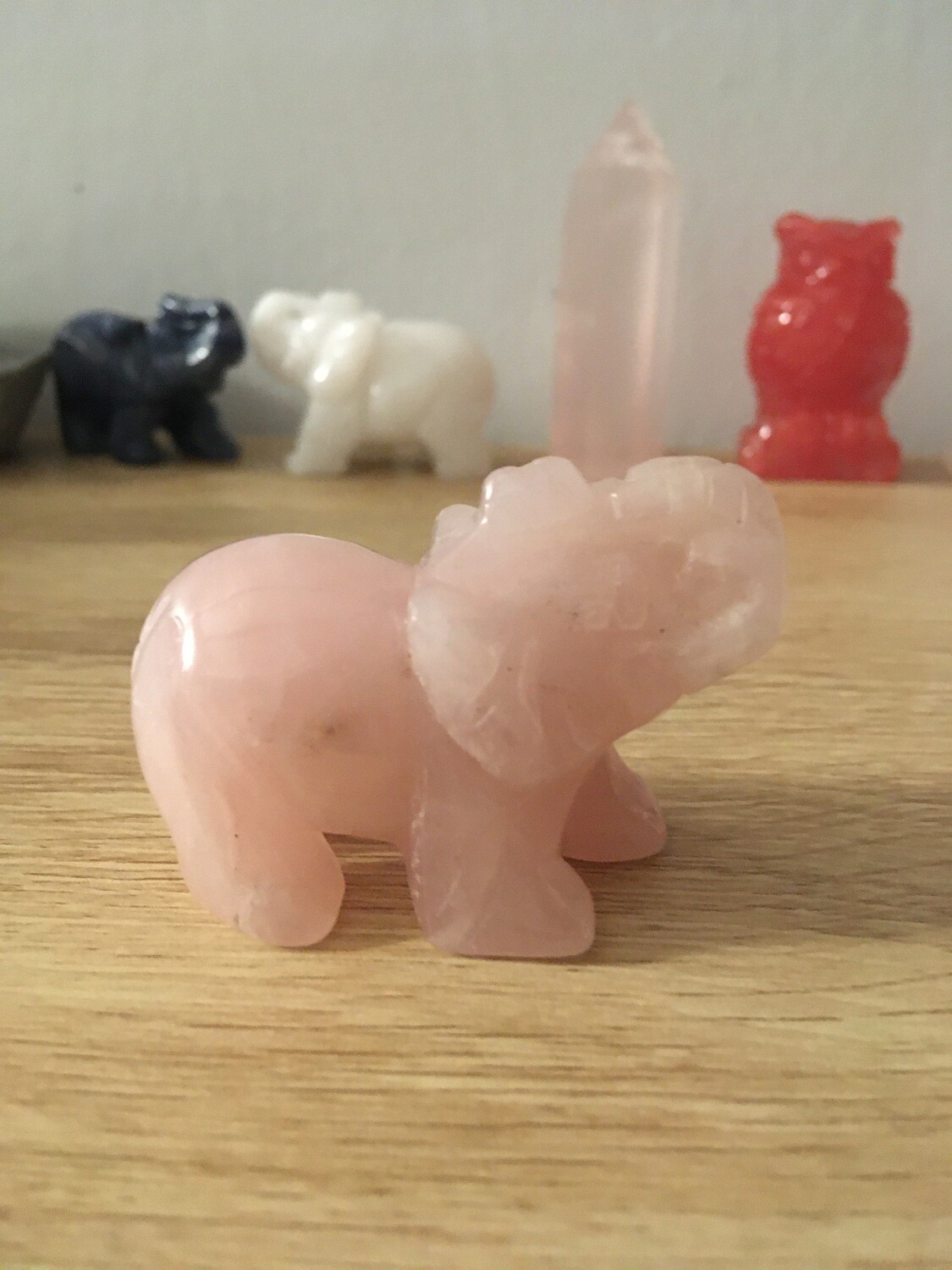 Rose Quartz Elephant