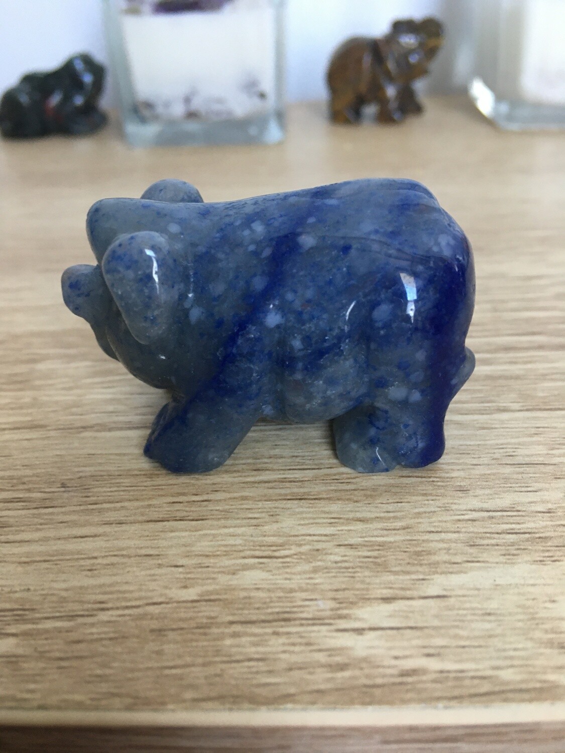 Blue Quartz Pig - Medium