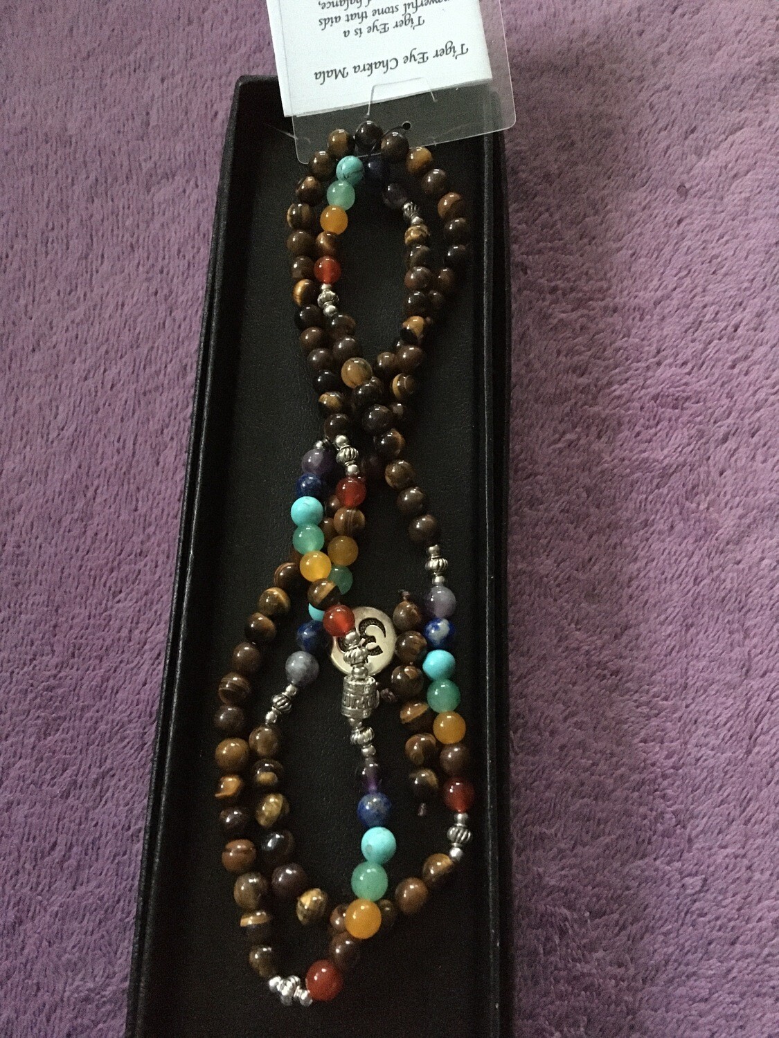 Tiger Eye Chakra Mala Beads