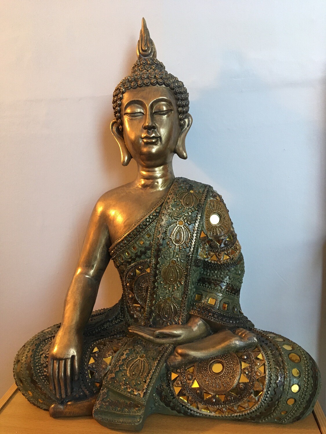 Large Sitting Buddha Mandala Mosaic Dress