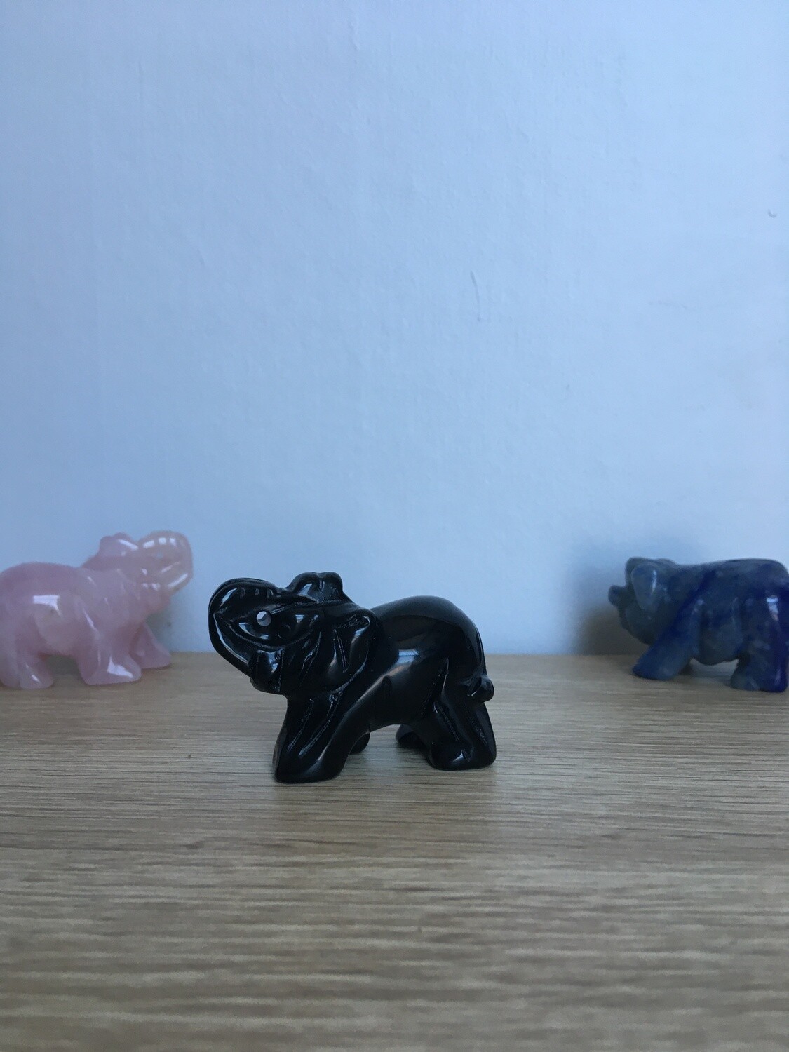 Black Obsidian Elephant