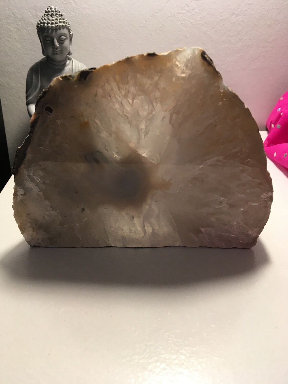 Natural Agate Candle Holder #1