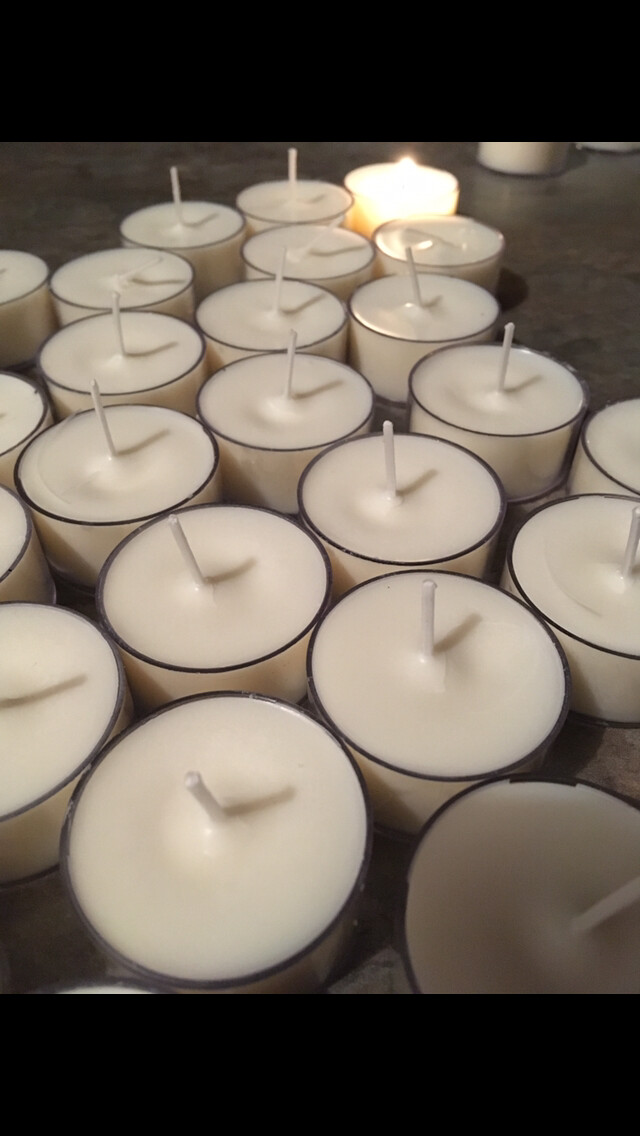 Unscented Soy Tea Light Candles 6pk
