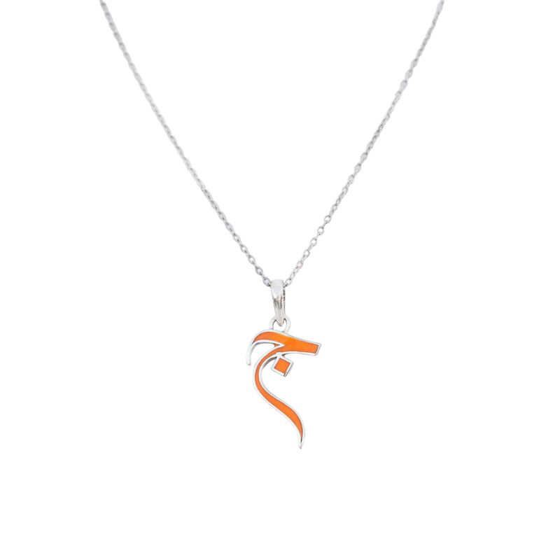 Arabic Initial Pendant with Colored Ceramic Fillings
