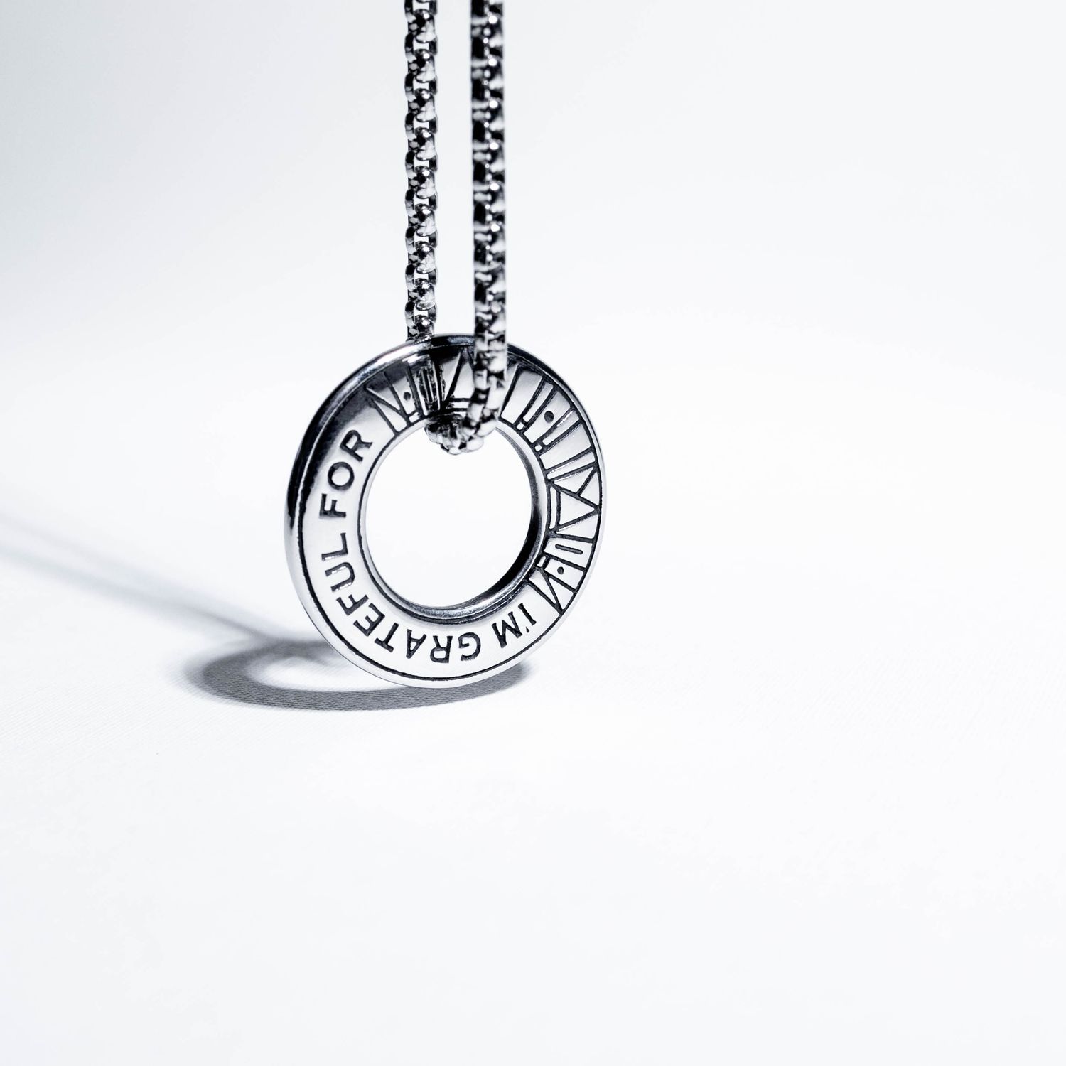 The Gratitude Pendant with Calligraphy Card