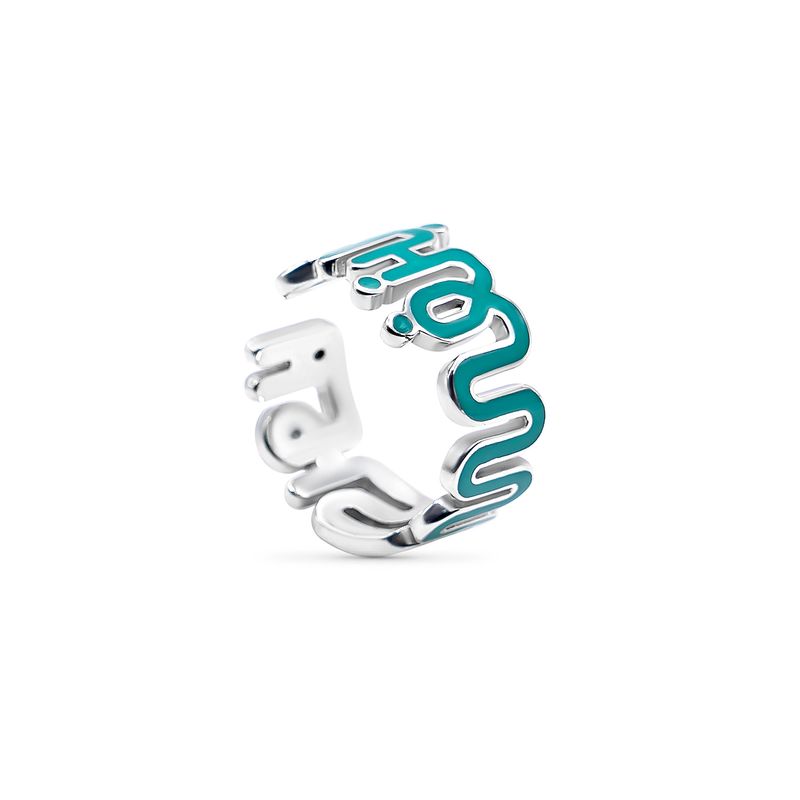 Love Yourself First - Arabic Calligraphy Ring with Colored Fillings