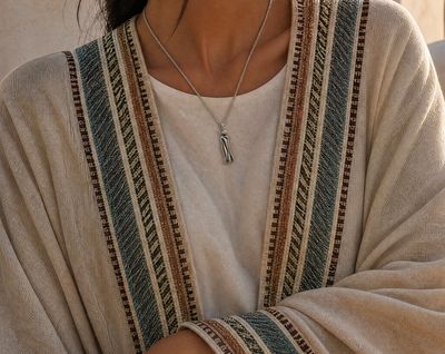 "One Thread" Exclusive pendant Collab with the Rabab Tantawy