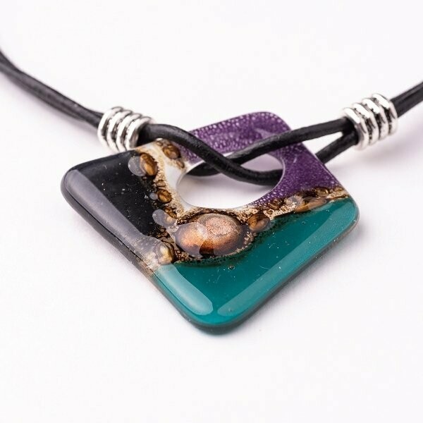 שרשרת ג'אז סגול ירוק שרשרת ג'אז סגול ירוק