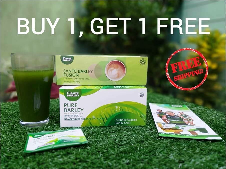 [Promo: Buy 1 GET 1 for FREE ]
Sante Pure Barley Canister 110g (Pure Barley Powder with Stevia)