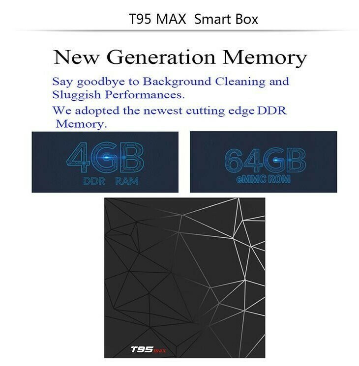 TV Box Allwinner H6 T95 Max (4 GB RAM &amp; 32 GB ROM) 6K 4K HD (Android 9.0)