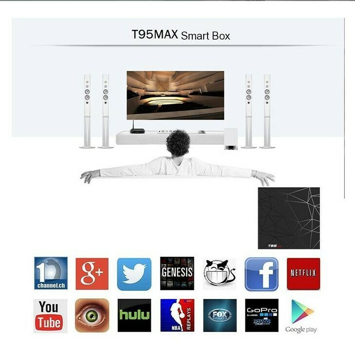 TV Box Allwinner H6 T95 Max (4 GB RAM &amp; 32 GB ROM) 6K 4K HD (Android 9.0)