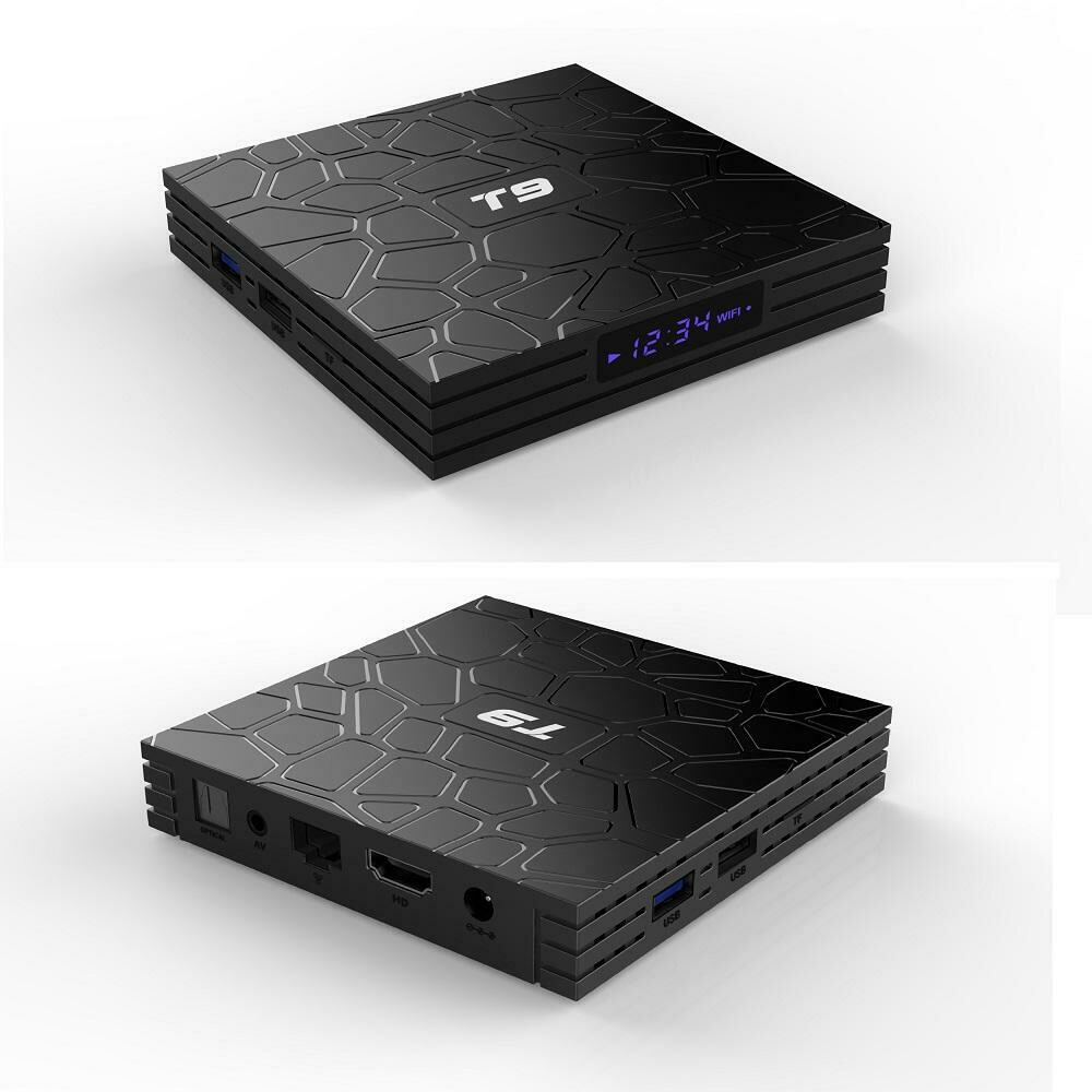 TV Box T9 (4 GB RAM &amp; 64 GB ROM) Quad Core RK3318 4K HD (Android 9.0)