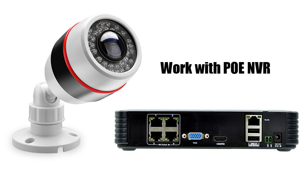 Security Camera System POE 1080P (3 TB Hard Drive) (4 of 2MP Cameras) and Cables