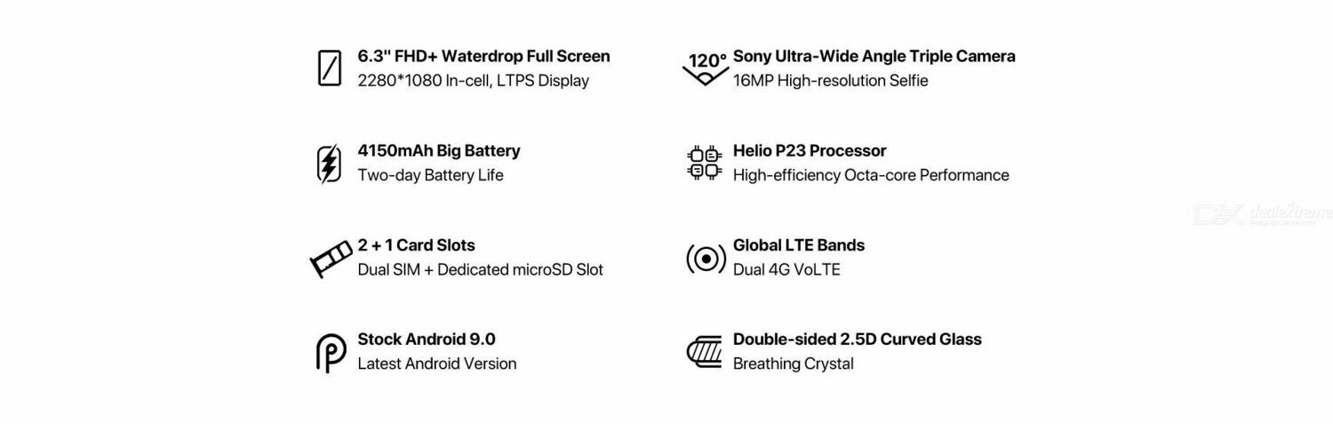 UMIDIGI A5 Pro Triple Camera (4GB RAM &amp; 32 GB ROM) Android 9.0  (Unlocked Cell Phone)