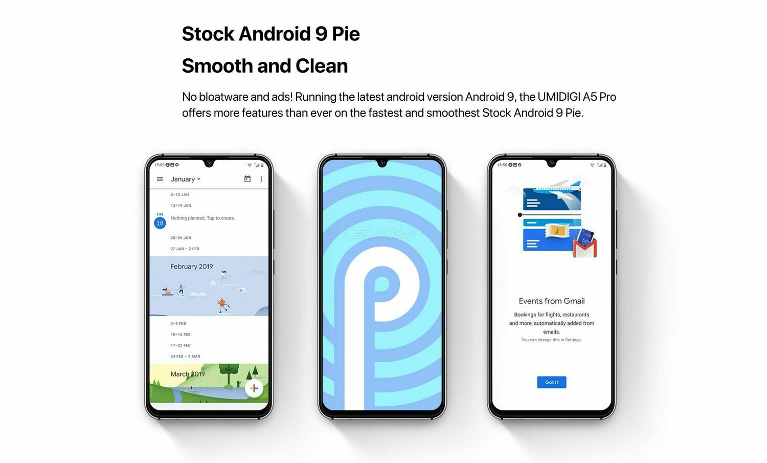 UMIDIGI A5 Pro Triple Camera (4GB RAM &amp; 32 GB ROM) Android 9.0  (Unlocked Cell Phone)