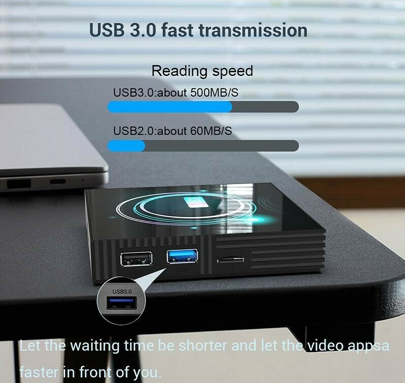 TV Box A95X F3 Slim (4 GB RAM &amp; 64 GB ROM) 8K 4K HD (Android 9.0)