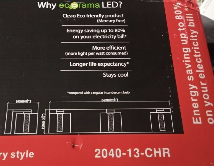 3 Light for Bath Vanity - LED - Energy Savings up to 80%