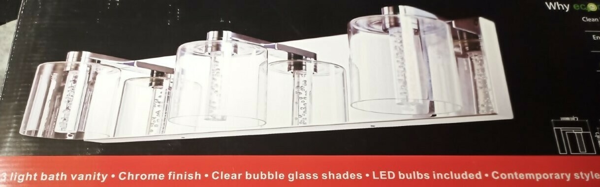 3 Light for Bath Vanity - LED - Energy Savings up to 80%