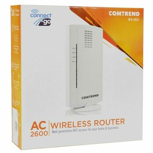 Comtrend WR 5931 Wireless AC2600 Dual Band 4 Port Gigabit Router w MU MIMO