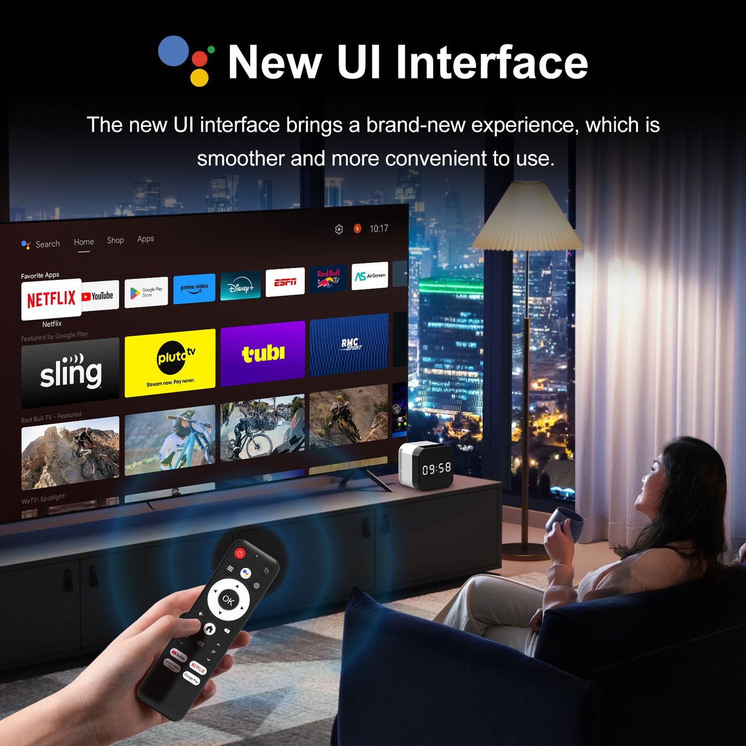 TV Box Allwinner H728 Octa core ARM Cortex A55 with 4 GB RAM &amp; 128 GB ROM 8K (Android 14)