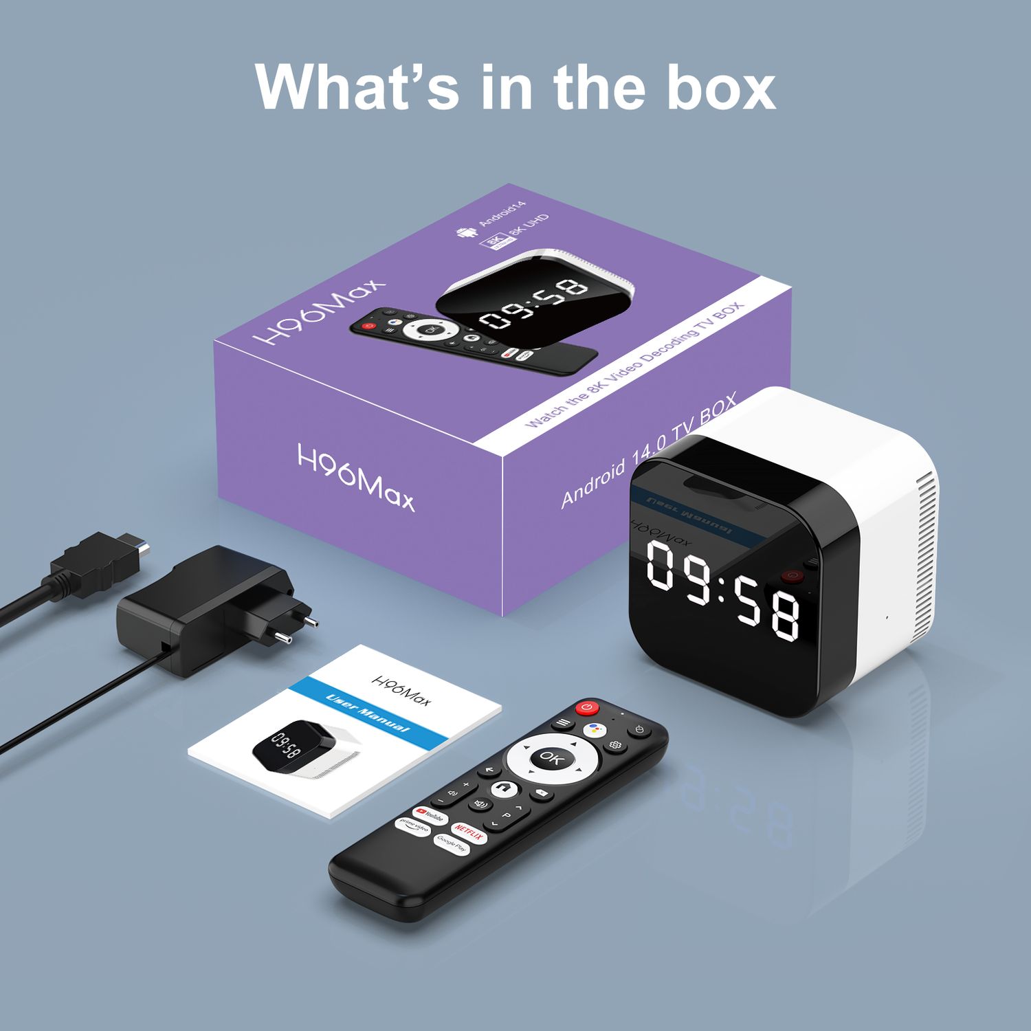 TV Box Allwinner H728 Octa core ARM Cortex A55 with 4 GB RAM &amp; 128 GB ROM 8K (Android 14)