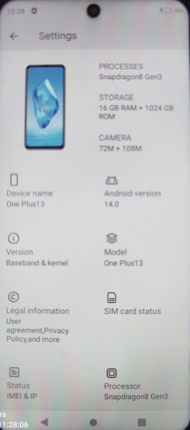 OP 13 - 16 GB RAM &amp; 1 TB ROM - Black (Global Version)