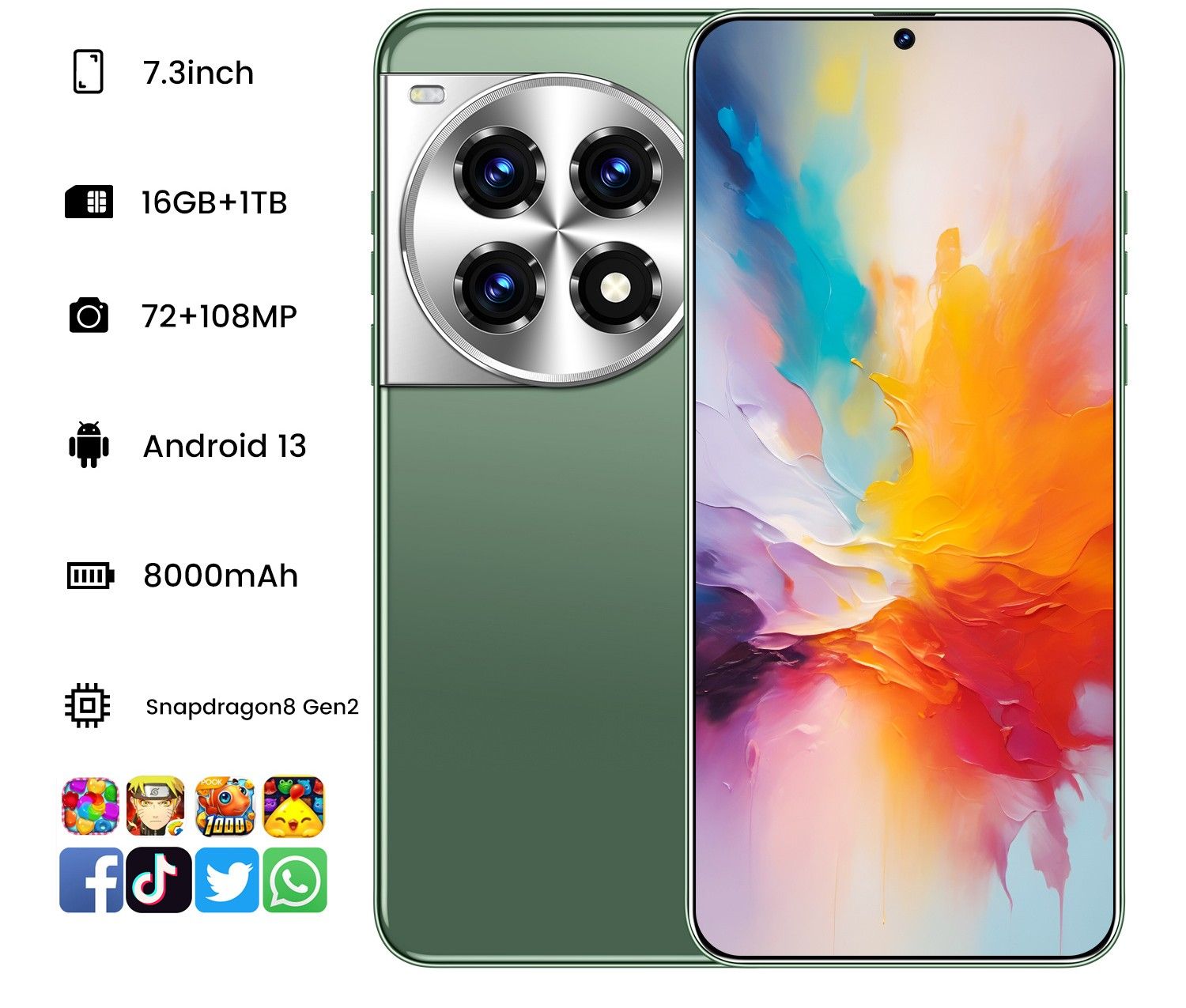 OP 13 - 16 GB RAM &amp; 1 TB ROM - Black (Global Version)