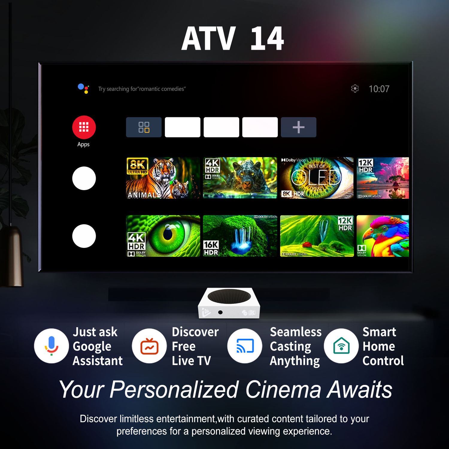 Zoku C5 Pro (4 GB RAM &amp; 64 GB ROM) 4K 8K (Android 12)